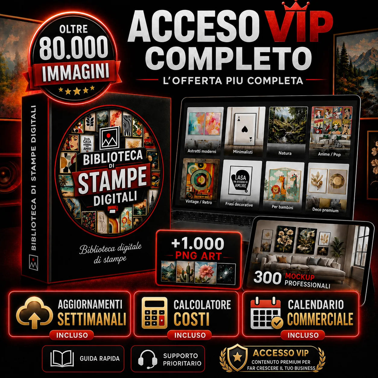 ARTE MURALE PRO™ Libreria completa + 5 bonus